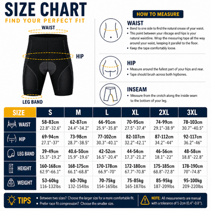 Cycling Underwear - 5D Gel Padding and Shockproof Comfort