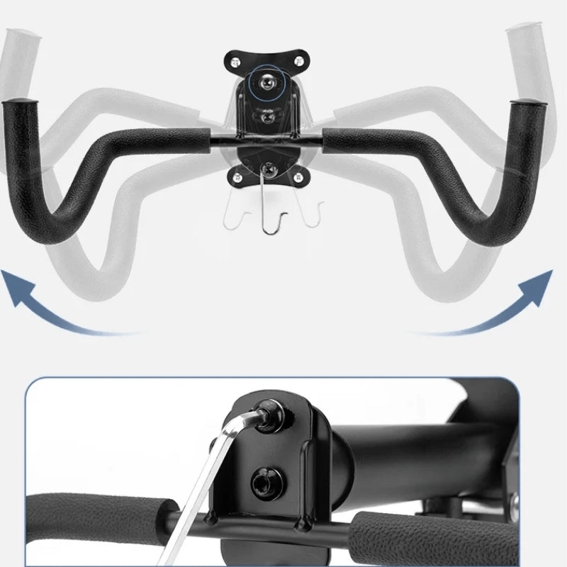 Bike Rack Wall Mount Adjustable Carbon Steel