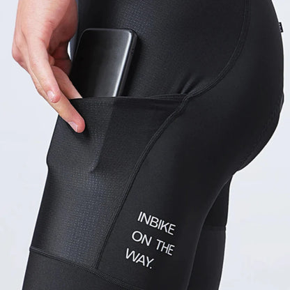 Padded Bike Shorts - Men's Cycling Bib Shorts Multi-Pocket and Comfort