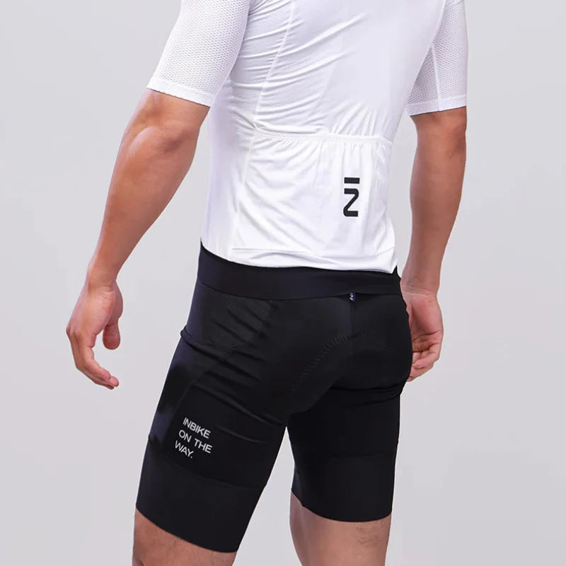 Padded Bike Shorts - Men's Cycling Bib Shorts Multi-Pocket and Comfort