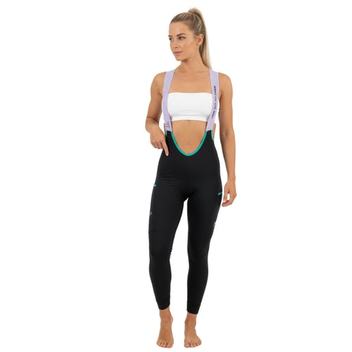 Cycling Pants Ladies - Thermal Fleece 3D Padded Bib