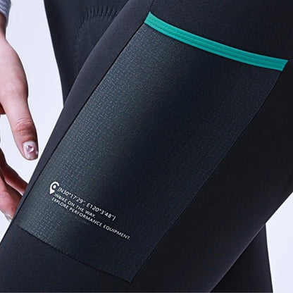 Cycling Pants Ladies - Thermal Fleece 3D Padded Bib