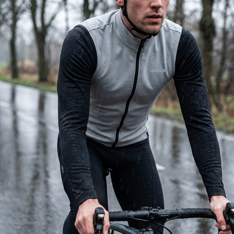 Cycling Vest Winter Thermal Fleece Windproof