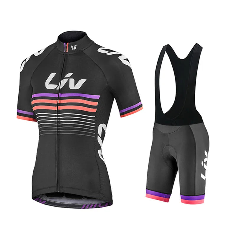 Women's Cycling Jersey and Bib Shorts LIV