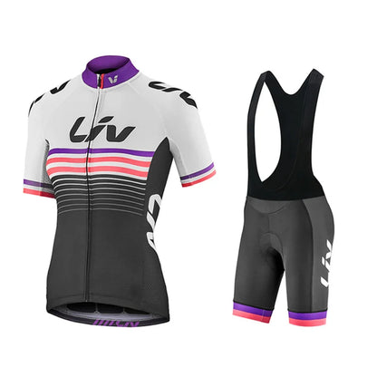 Women's Cycling Jersey and Bib Shorts LIV