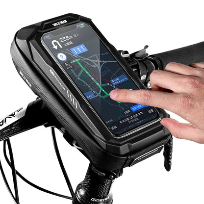 Handlebar Bag Rainproof with Phone Screen – Hard shell PU + EVA