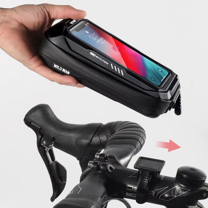 Handlebar Bag Rainproof with Phone Screen – Hard shell PU + EVA