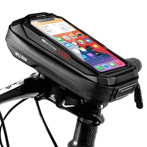 Handlebar Bag Rainproof with Phone Screen – Hard shell PU + EVA