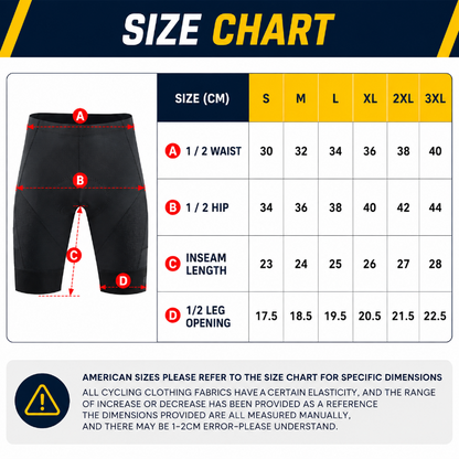 Cycling Shorts with 2 Pockets and 3D Padded Cushion for Men