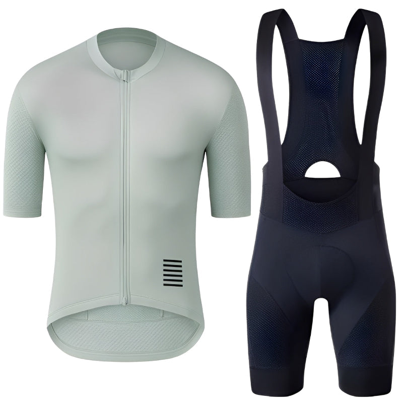 Cycling Clothing Set – Jersey and Bib Shorts with Breathable Padding