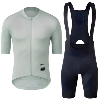 Cycling Clothing Set – Jersey and Bib Shorts with Breathable Padding