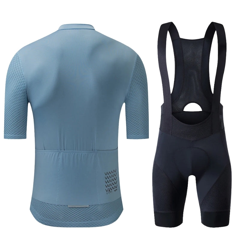 Cycling Clothing Set – Jersey and Bib Shorts with Breathable Padding