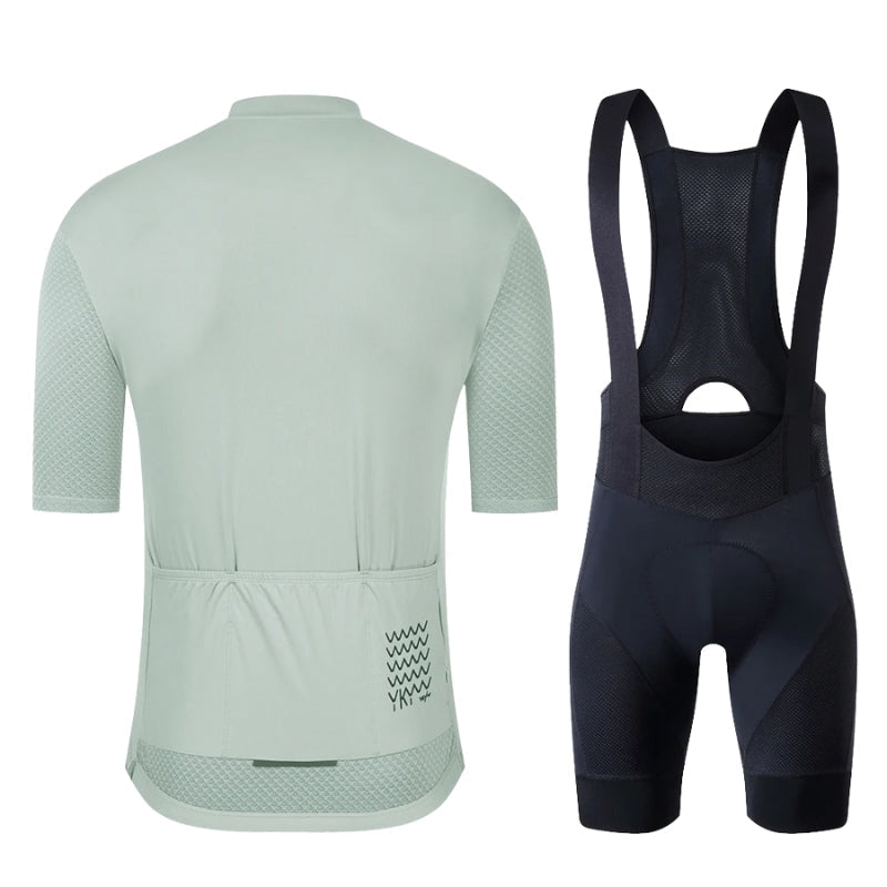 Cycling Clothing Set – Jersey and Bib Shorts with Breathable Padding