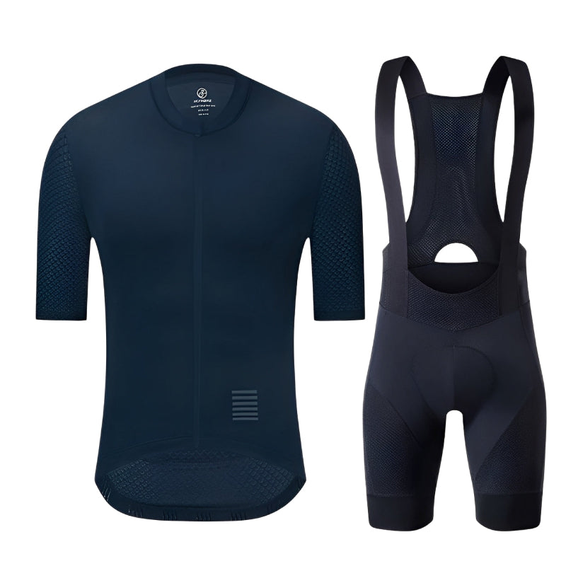 Cycling Clothing Set – Jersey and Bib Shorts with Breathable Padding