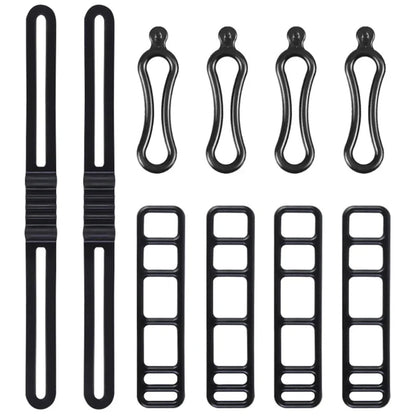 Bike Light Mount Silicone Bands – Universal Bicycle Handlebar Light Holder 10PCS