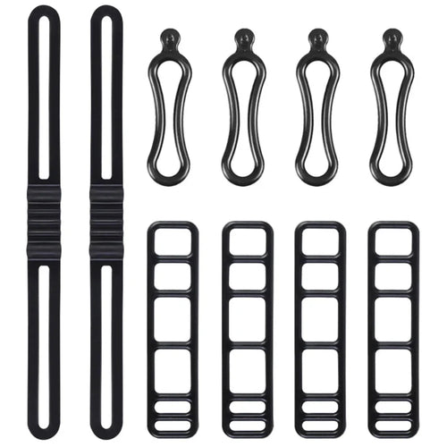 Bike Light Mount Silicone Bands – Universal Bicycle Handlebar Light Holder 10PCS