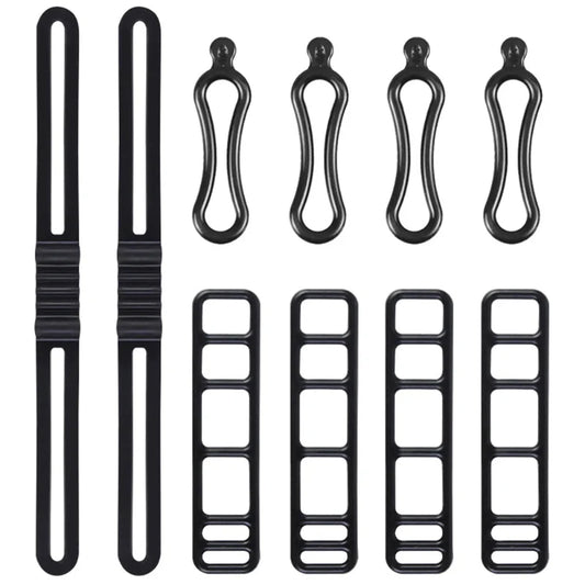 Bike Light Mount Silicone Bands – Universal Bicycle Handlebar Light Holder 10PCS