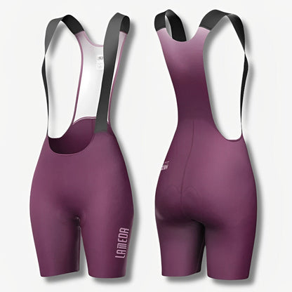 Women Bib Shorts - 3D Padded Cycling Shorts with Shoulder Straps