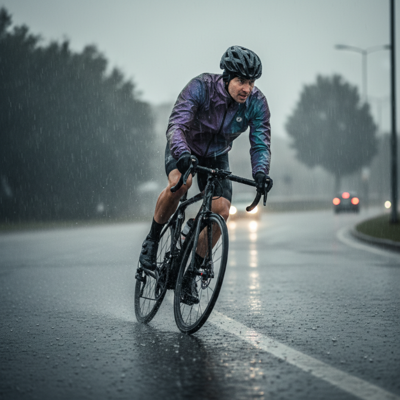 Cycling Jacket Water-Resistant Reflective