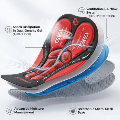 Cycling Underwear - 5D Gel Padding and Shockproof Comfort