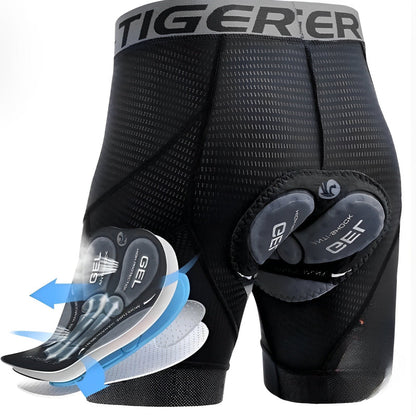 Cycling Underwear - 5D Gel Padding and Shockproof Comfort