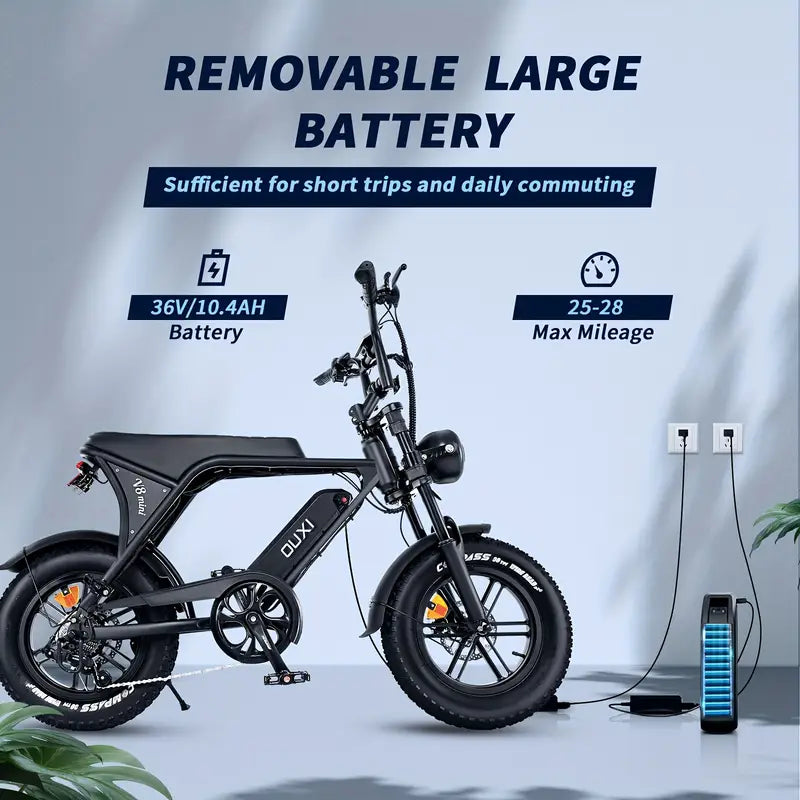 Ride Revolt® Mini V8 Electric Mountain Bike (500W)