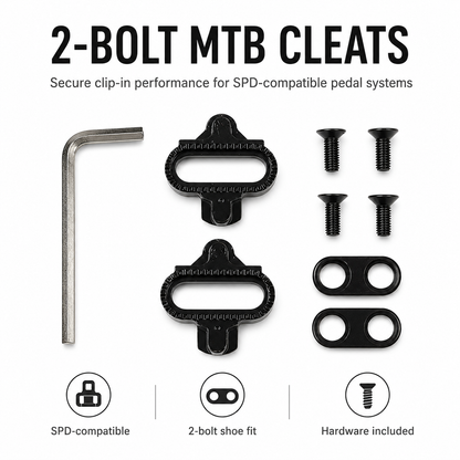 VELOC 2-Bolt SPD-Compatible MTB Cleats