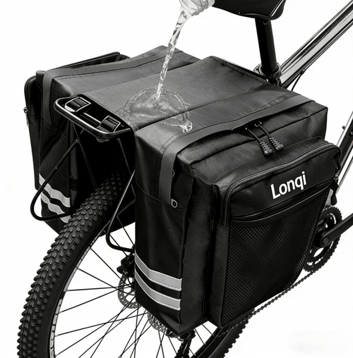 Lonqi Bike Rear Rack Double Pannier Bag