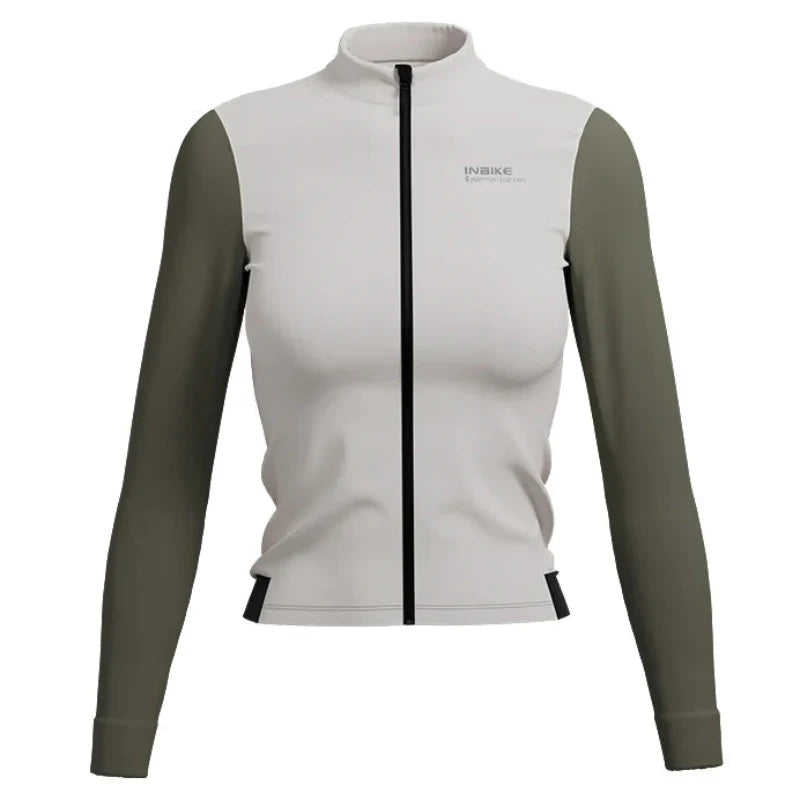 Long Sleeve Jersey Cycling Thermal Fleece Windproof
