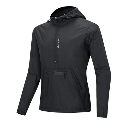 Water Resistant Cycling Jacket Hooded Windproof