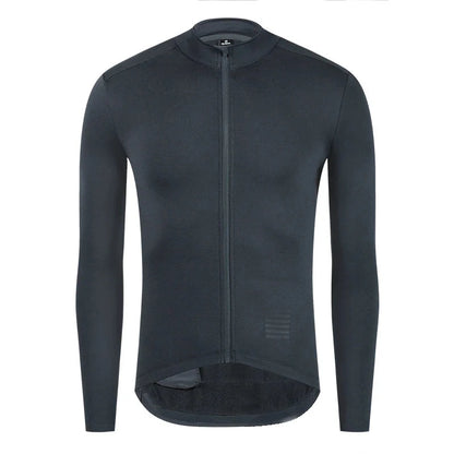 Cycling Jersey Long Sleeve Thermal Fleece Full-Zip