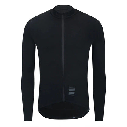 Cycling Jersey Long Sleeve Thermal Fleece Full-Zip