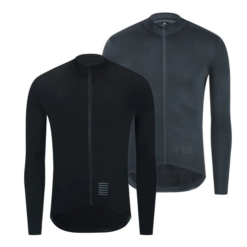Cycling Jersey Long Sleeve Thermal Fleece Full-Zip